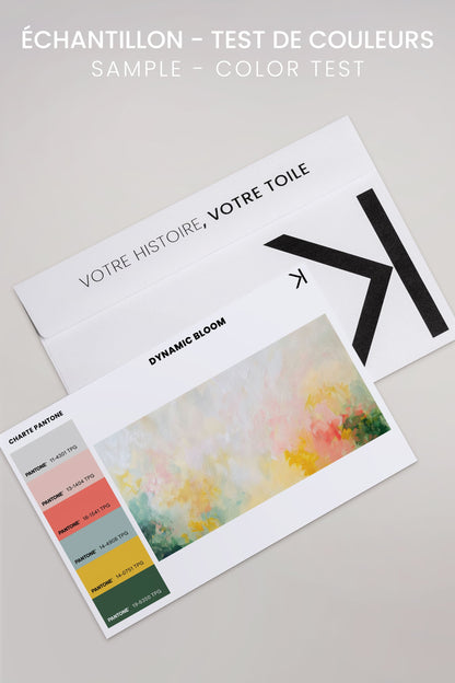 DYNAMIC BLOOM, Oeuvre sur toile étirée