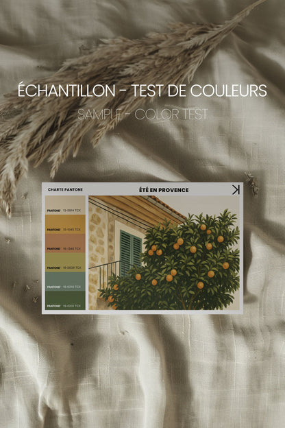 ÉTÉ EN PROVENCE, Oeuvre sur toile étirée