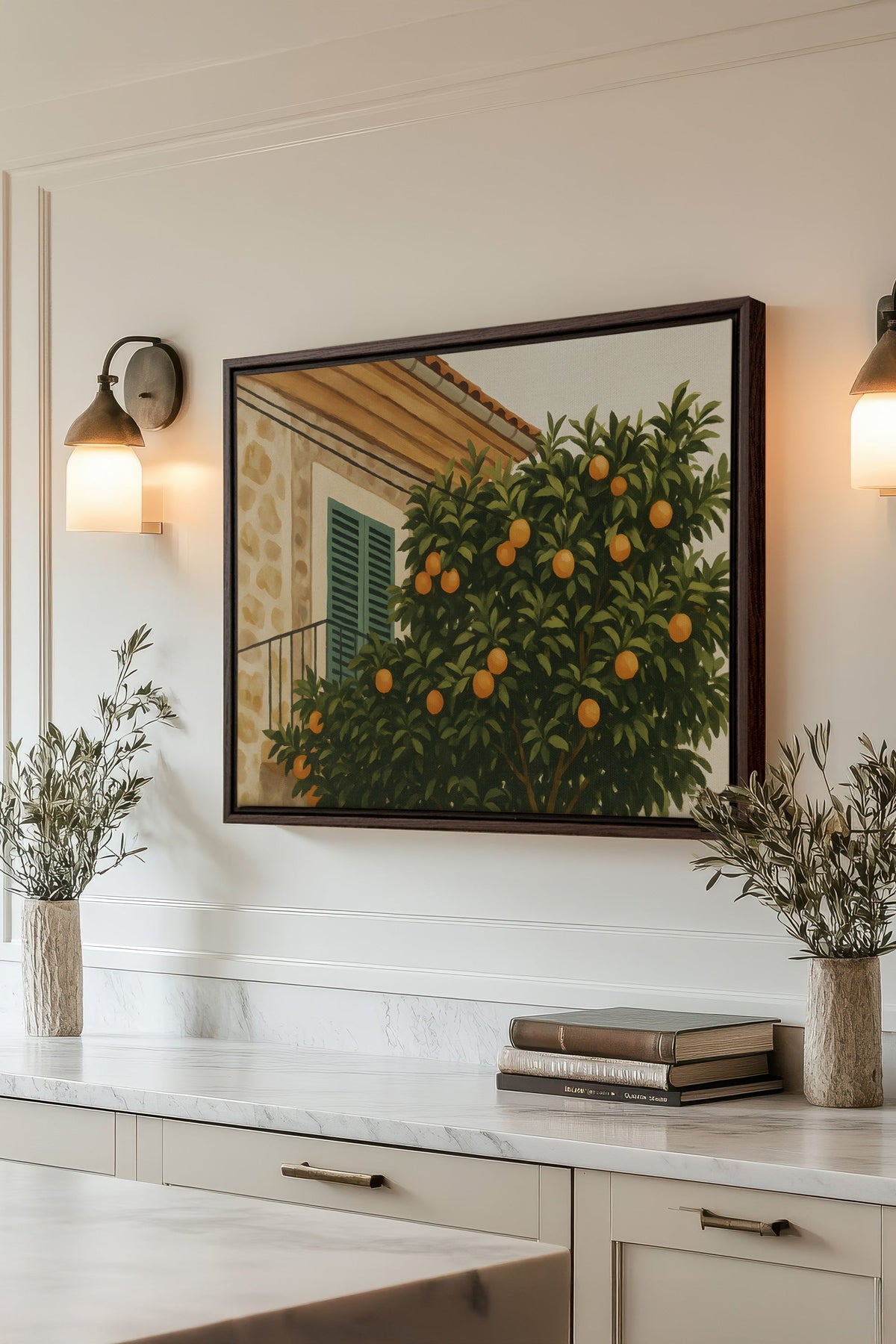 ÉTÉ EN PROVENCE, Oeuvre sur toile étirée