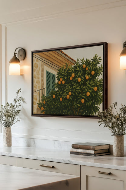 ÉTÉ EN PROVENCE, Oeuvre sur toile étirée