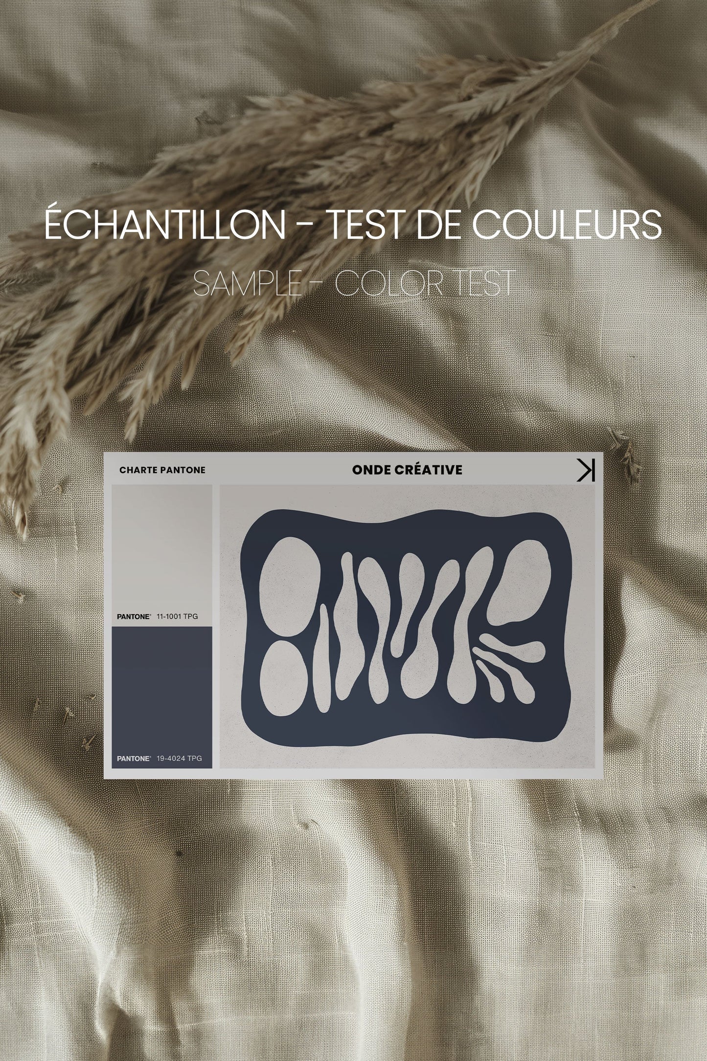 ONDE CRÉATIVE, Oeuvre sur toile étirée