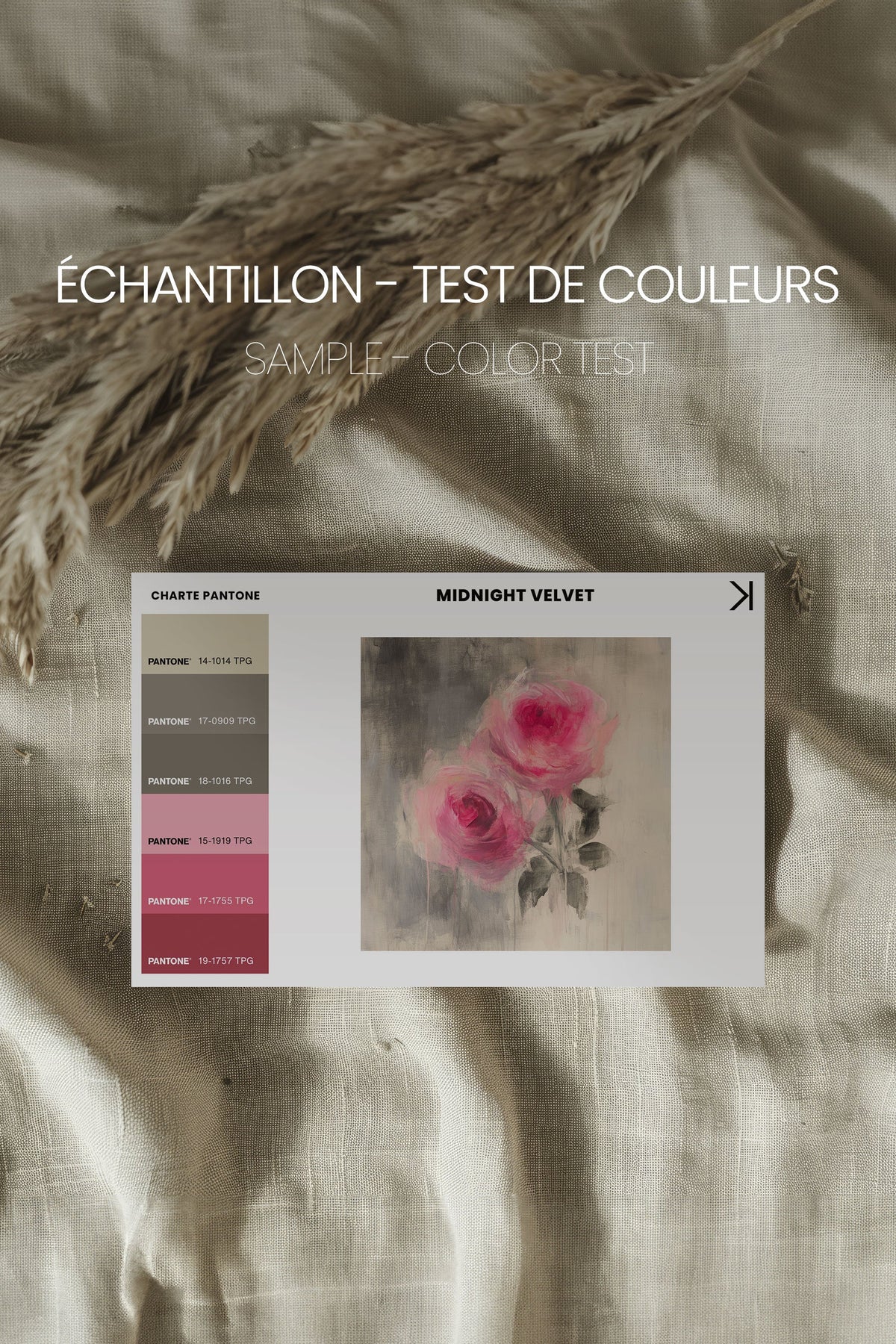MIDNIGHT VELVET, Oeuvre sur toile étirée
