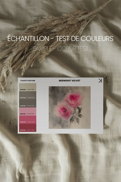 MIDNIGHT VELVET, Oeuvre sur toile étirée
