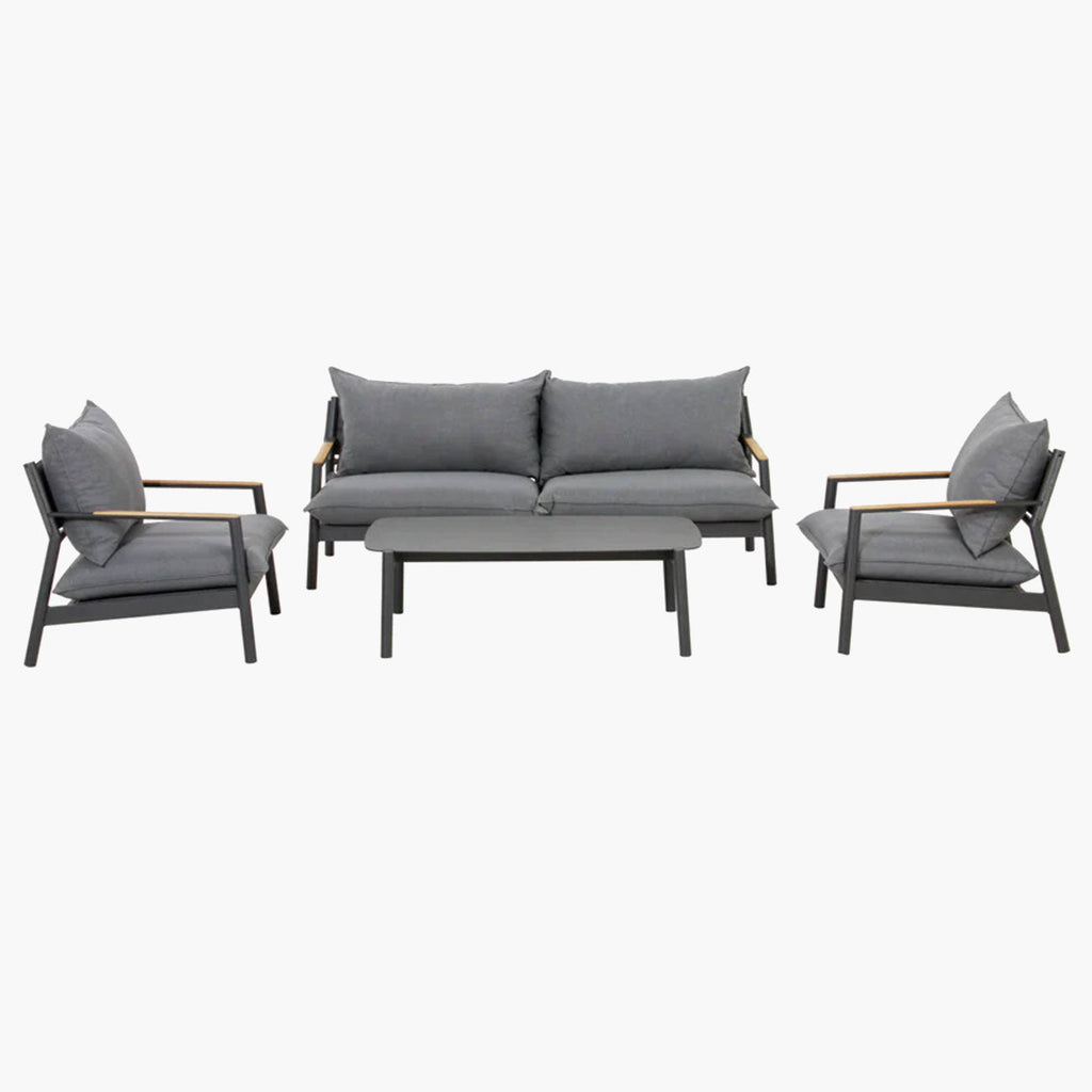 Monti 4-Piece Aluminum Outdoor Conversational Set
