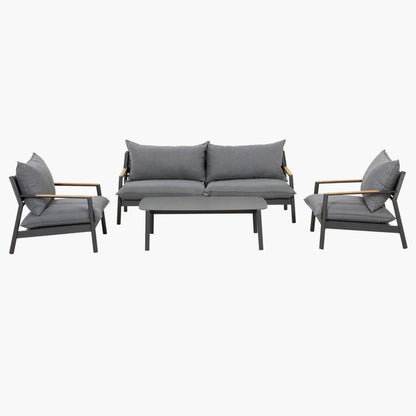 Monti 4-Piece Aluminum Outdoor Conversational Set