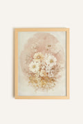 BOUQUET FANÉ, Toile rigide encadrée
