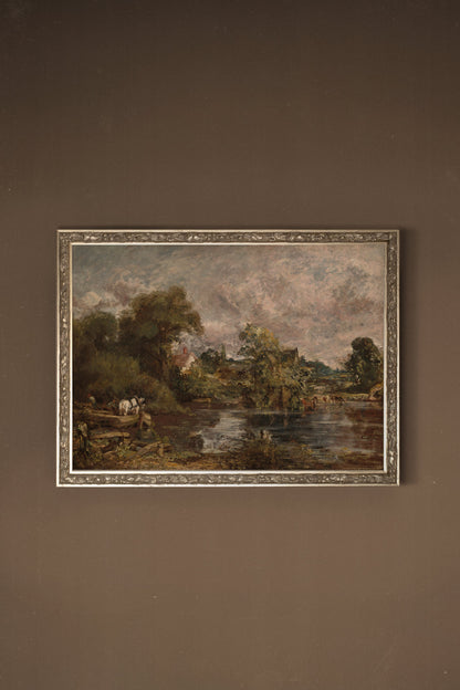 L'ART DES PAYSANS, CADRE VINTAGE ARGENT