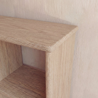 Nine cube bookshelf in white oak