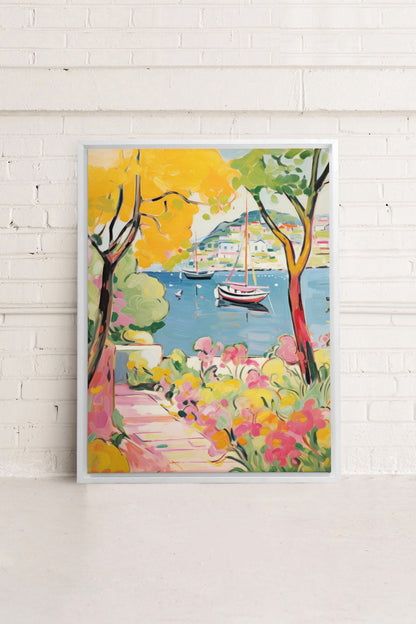 HARBOR BURSTS, Oeuvre sur toile étirée
