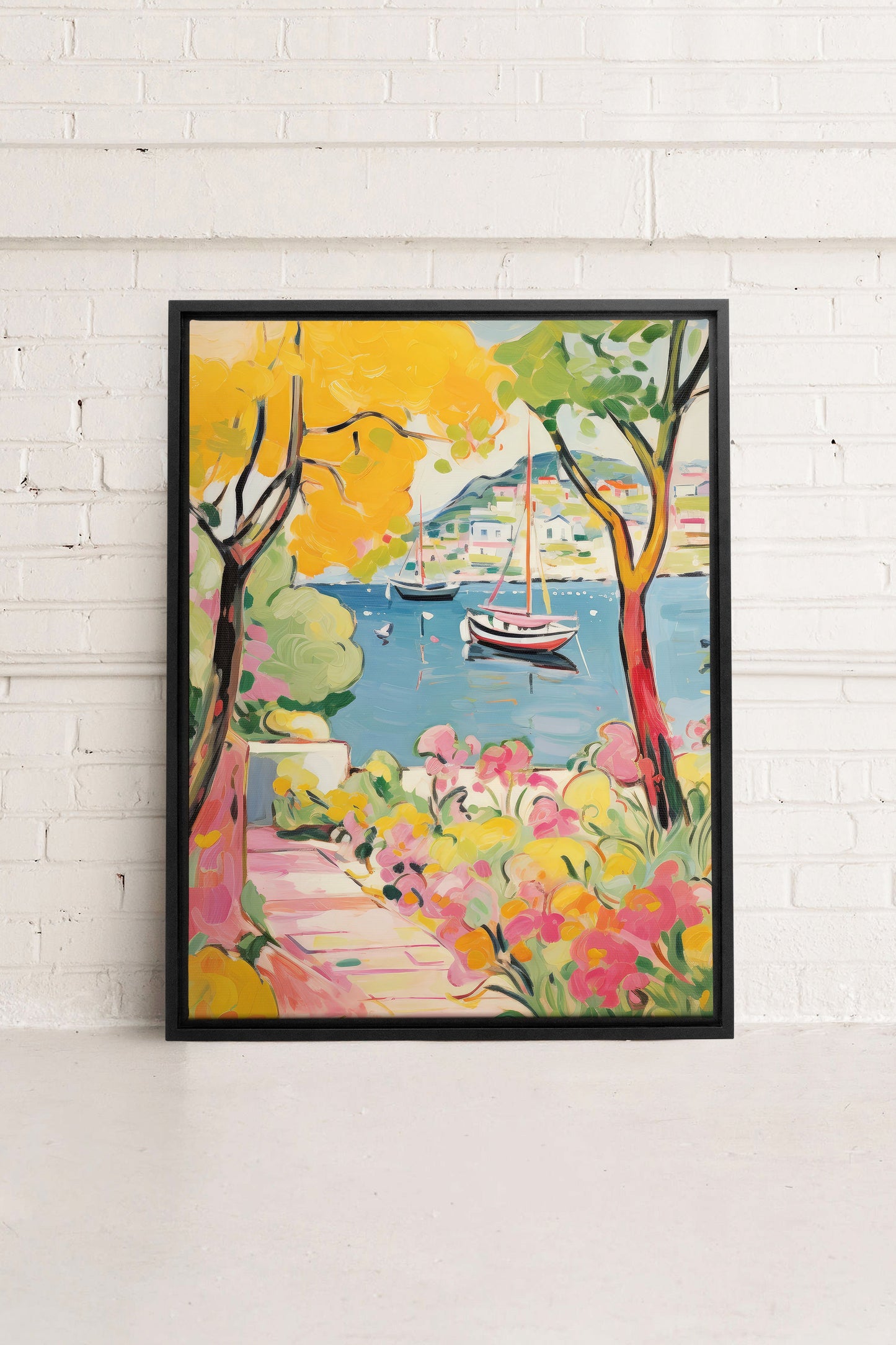 HARBOR BURSTS, Oeuvre sur toile étirée