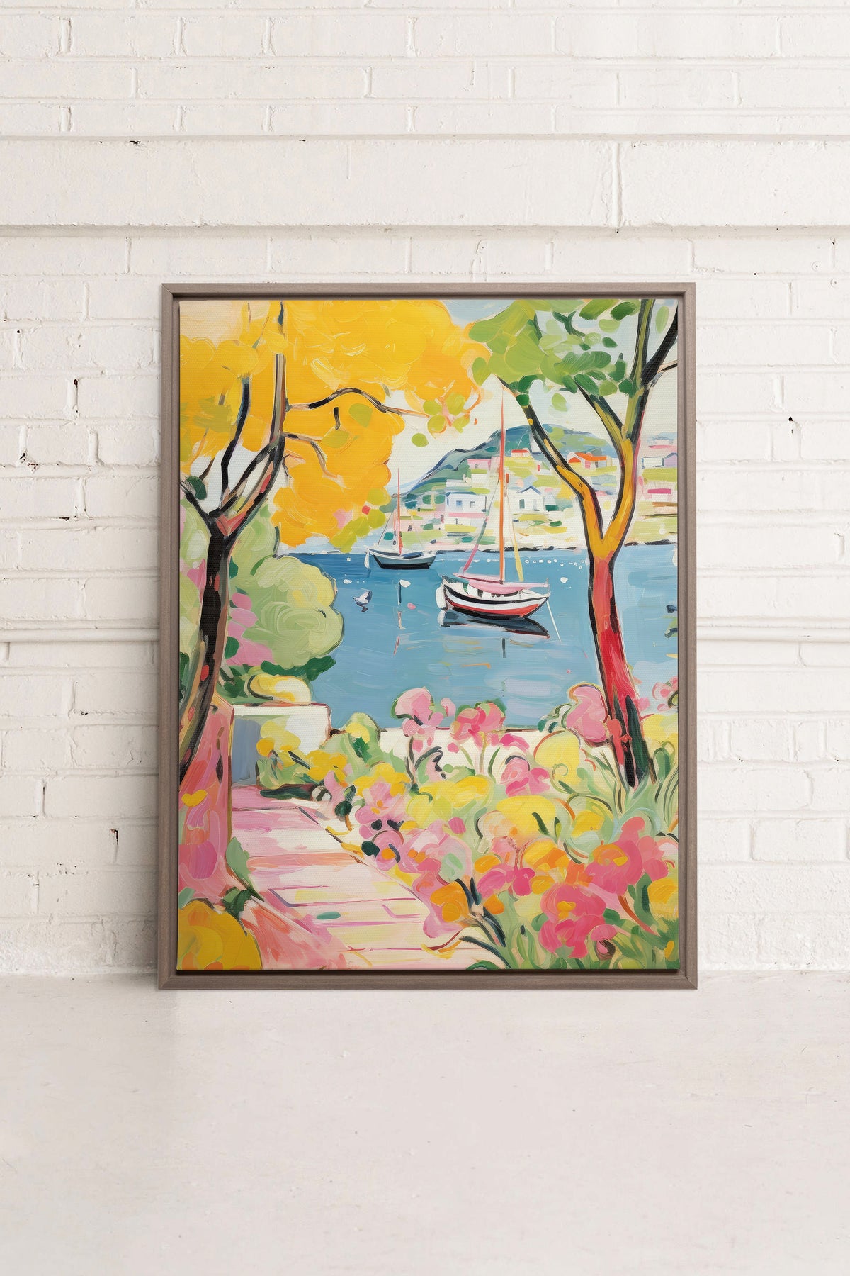 HARBOR BURSTS, Oeuvre sur toile étirée