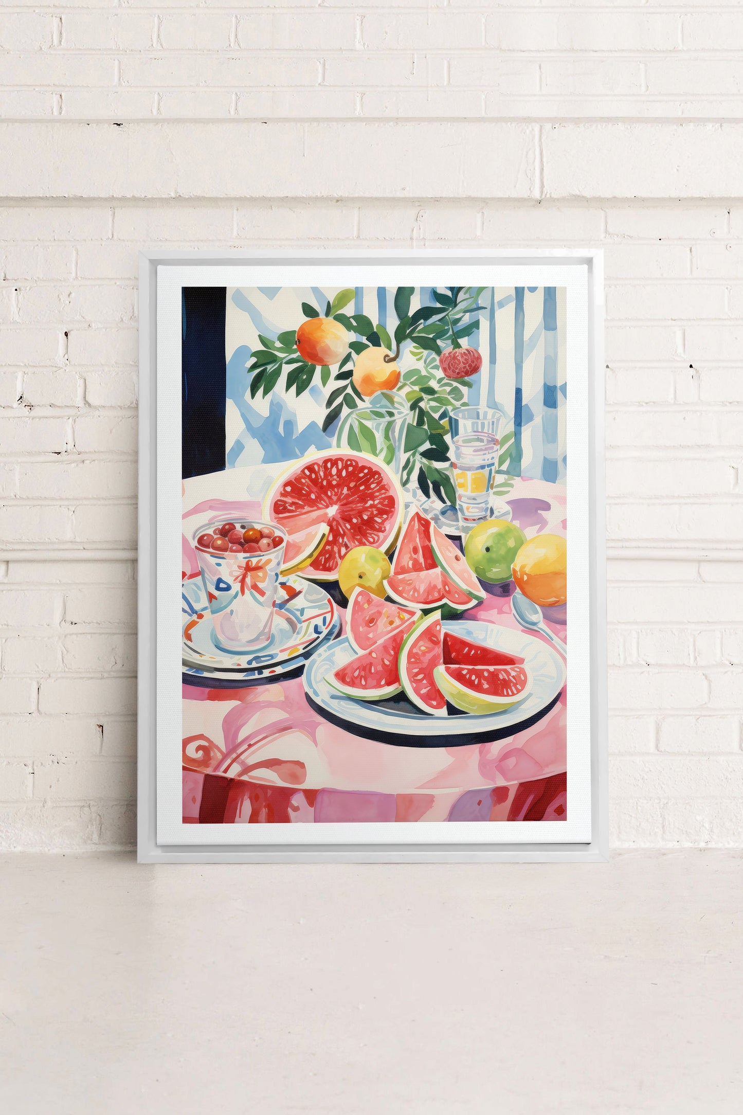 MELON OASIS HARVEST, Oeuvre sur toile étirée
