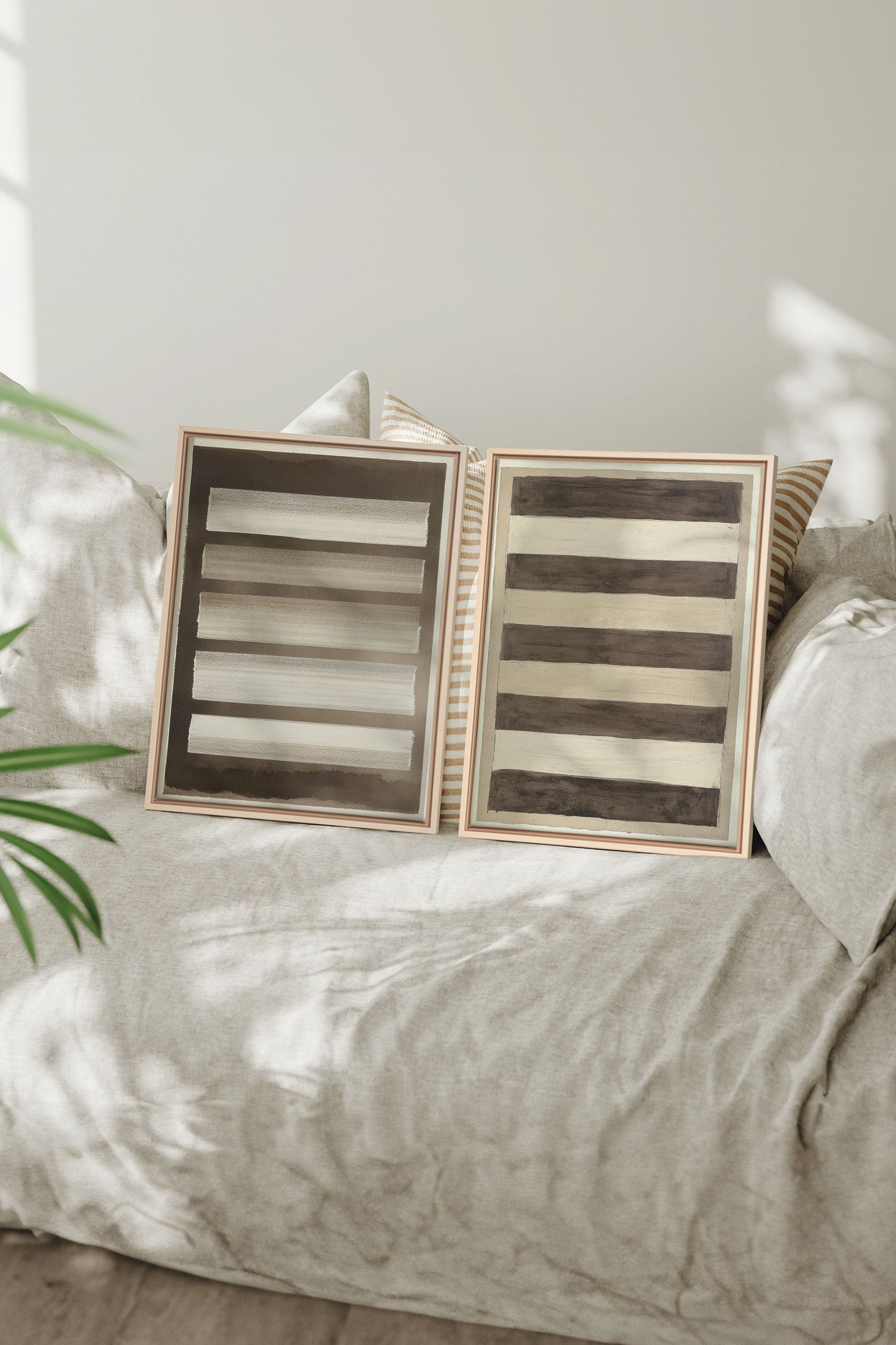 SANDY LINES DUO (2 Oeuvres sur toile étirée)