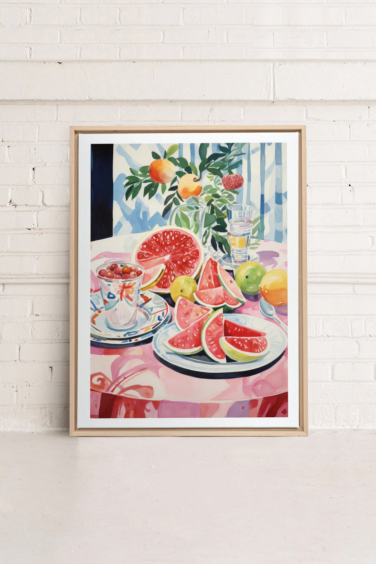 MELON OASIS HARVEST, Oeuvre sur toile étirée