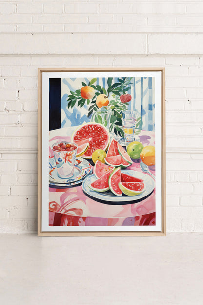 MELON OASIS HARVEST, Oeuvre sur toile étirée