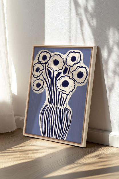 FLEURS D'ENCRE, Oeuvre sur toile étirée