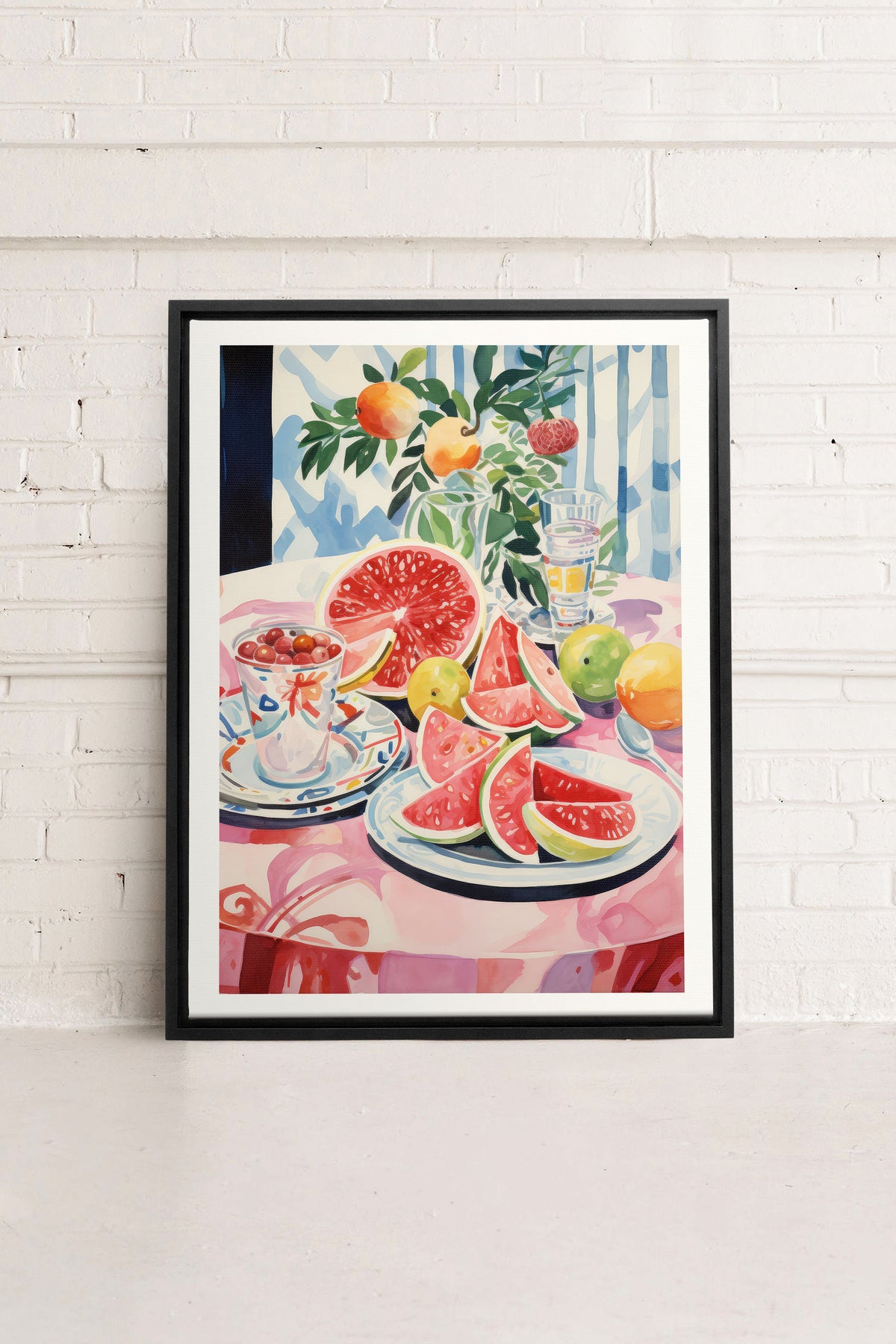 MELON OASIS HARVEST, Oeuvre sur toile étirée