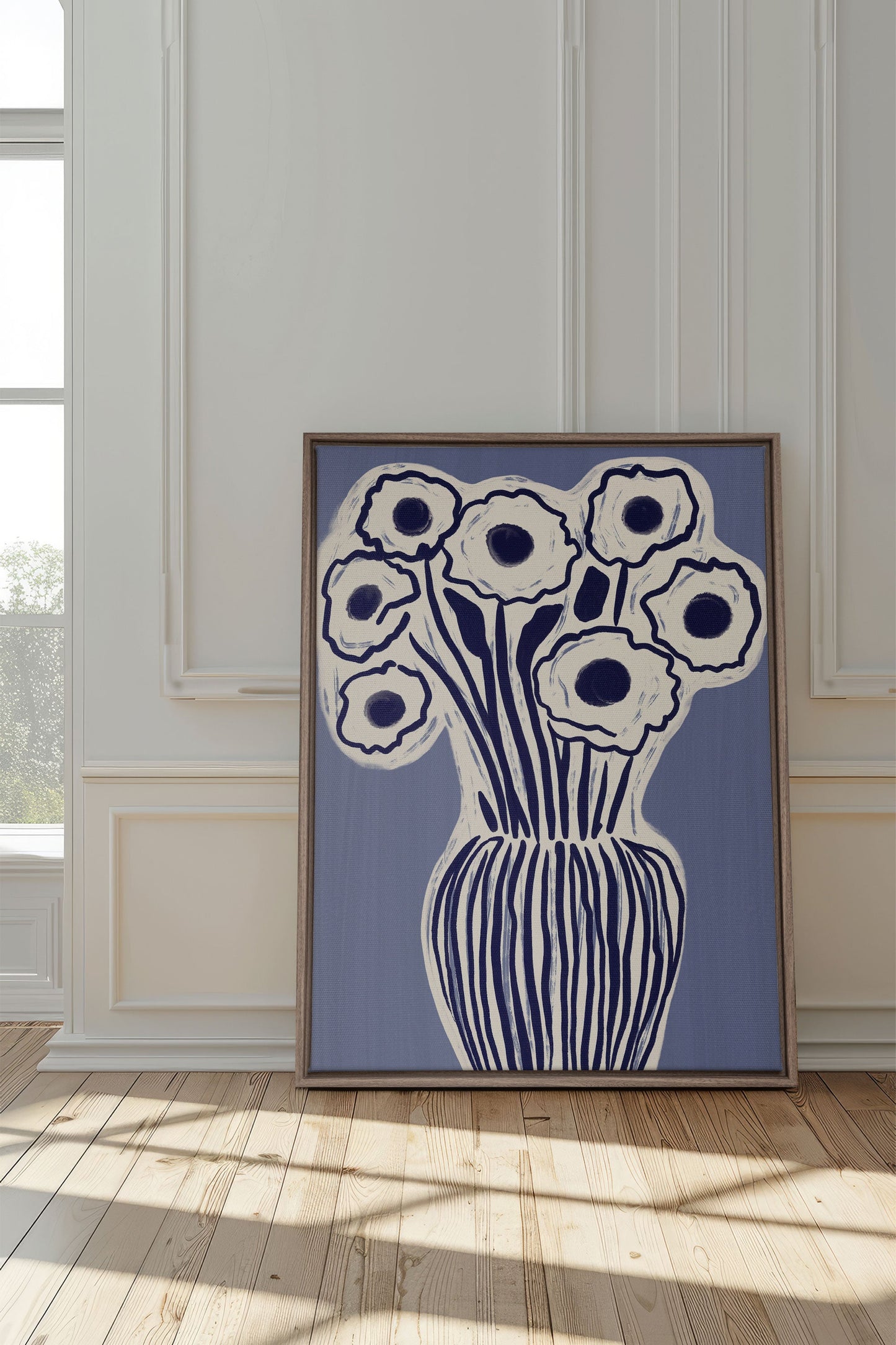 FLEURS D'ENCRE, Oeuvre sur toile étirée