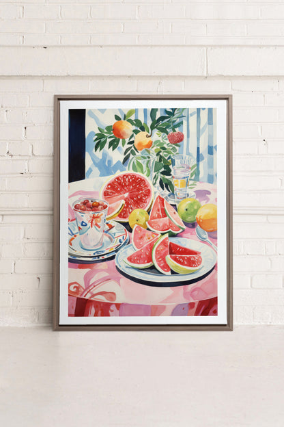 MELON OASIS HARVEST, Oeuvre sur toile étirée