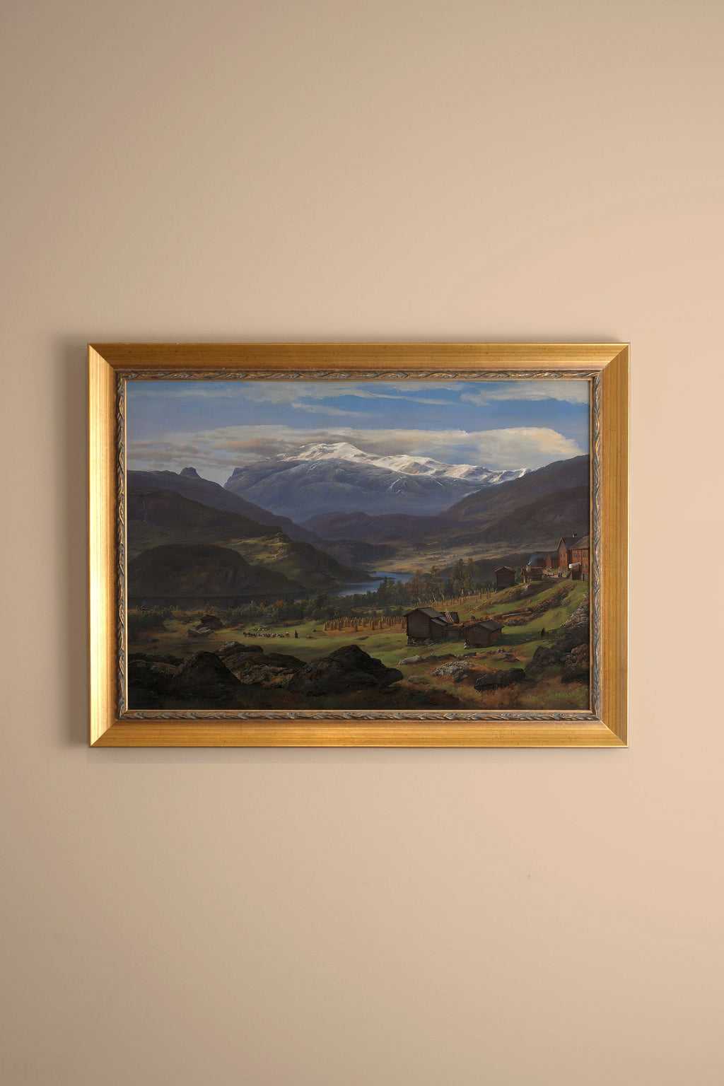 SOUFFLE DES SOMMETS, CADRE VINTAGE OR
