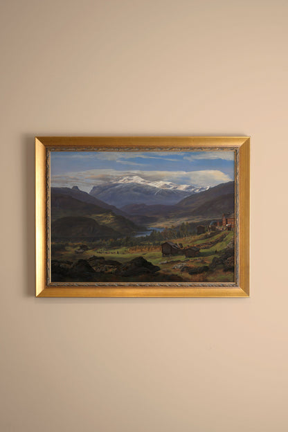SOUFFLE DES SOMMETS, CADRE VINTAGE OR