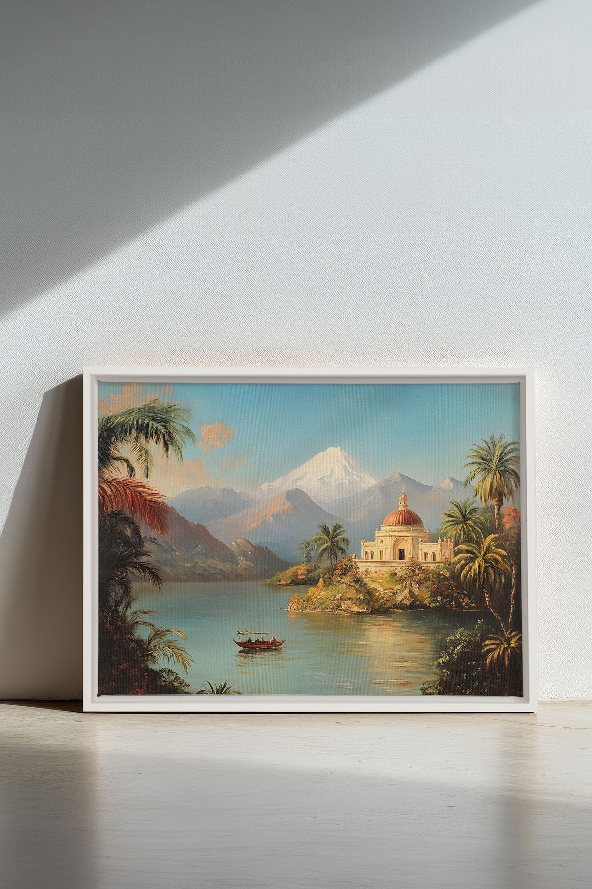 PALACE BY THE LAKE, Oeuvre sur toile étirée