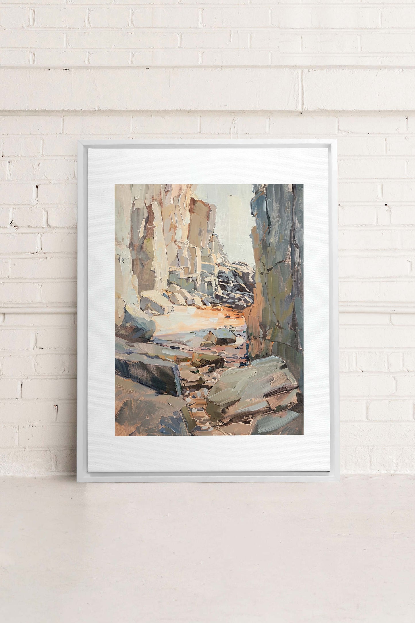 ROCKY PATHWAY, Oeuvre sur toile étirée