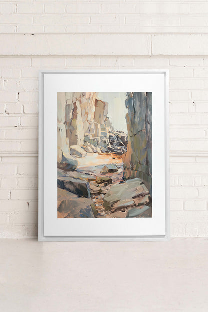 ROCKY PATHWAY, Oeuvre sur toile étirée
