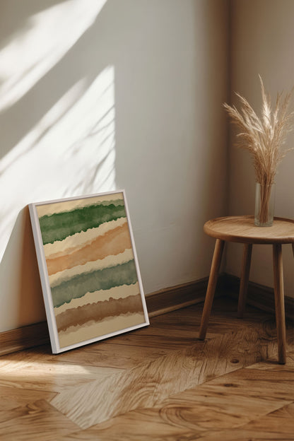HORIZON VÉGÉTAL, Oeuvre sur toile étirée