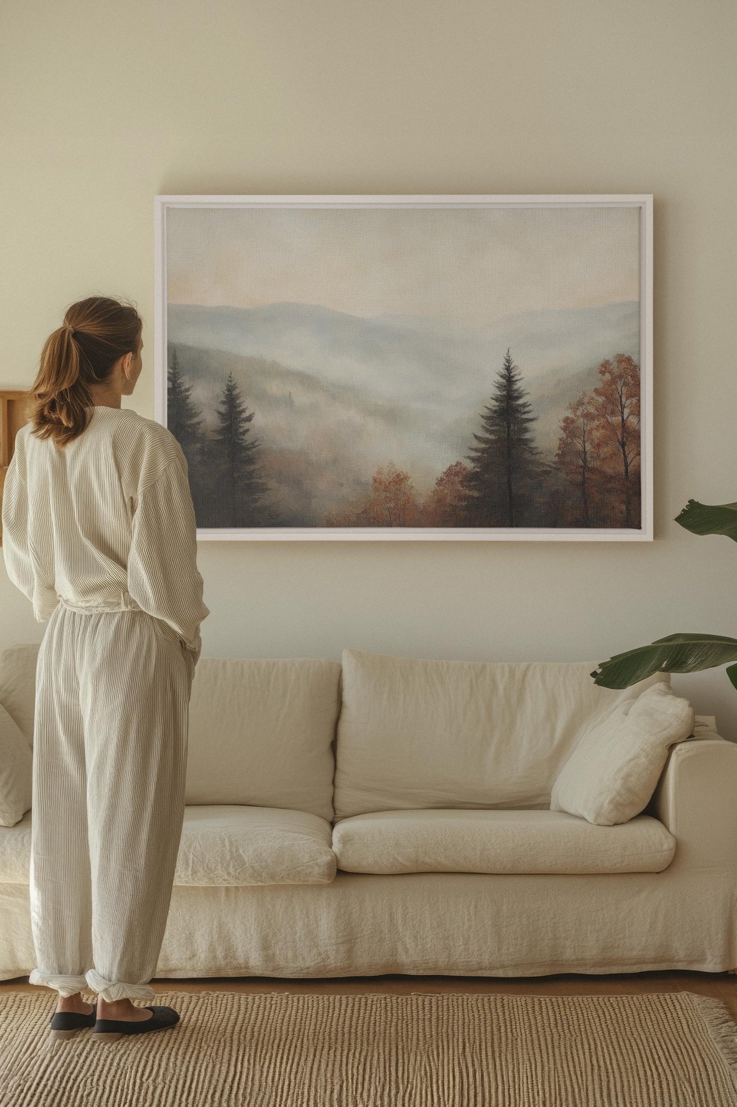 MOUNTAIN MORNING, Oeuvre sur toile étirée