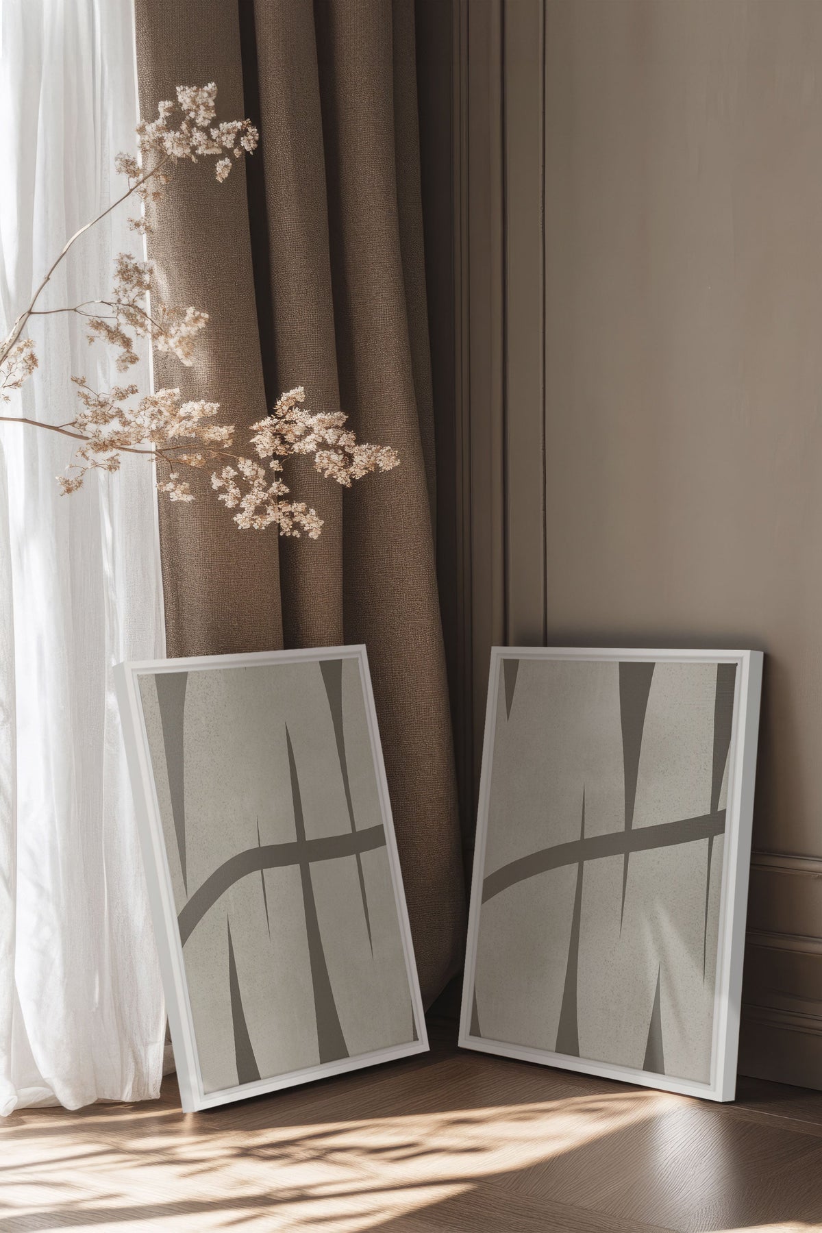 INTERTWINE DUO (2 Oeuvres sur toile étirée)