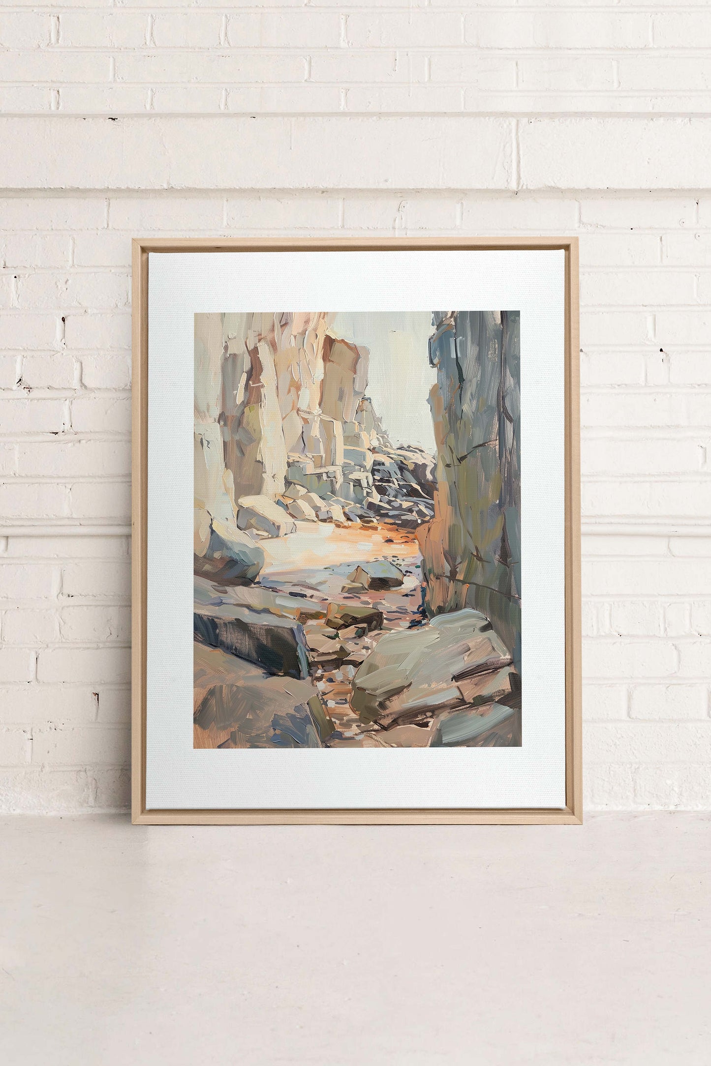 ROCKY PATHWAY, Oeuvre sur toile étirée