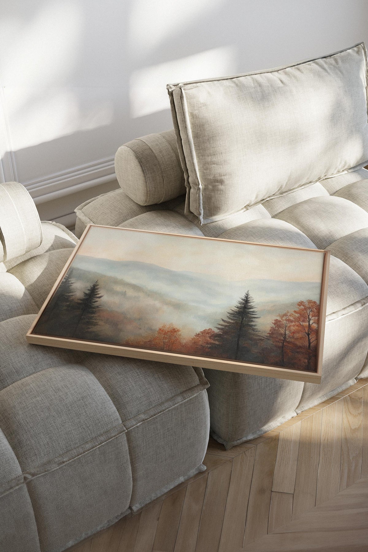 MOUNTAIN MORNING, Oeuvre sur toile étirée