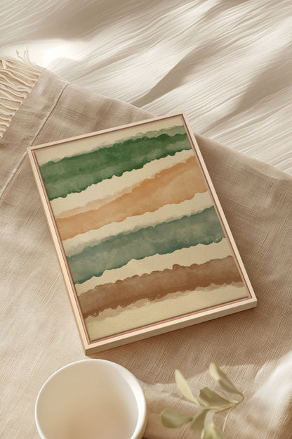 HORIZON VÉGÉTAL, Oeuvre sur toile étirée