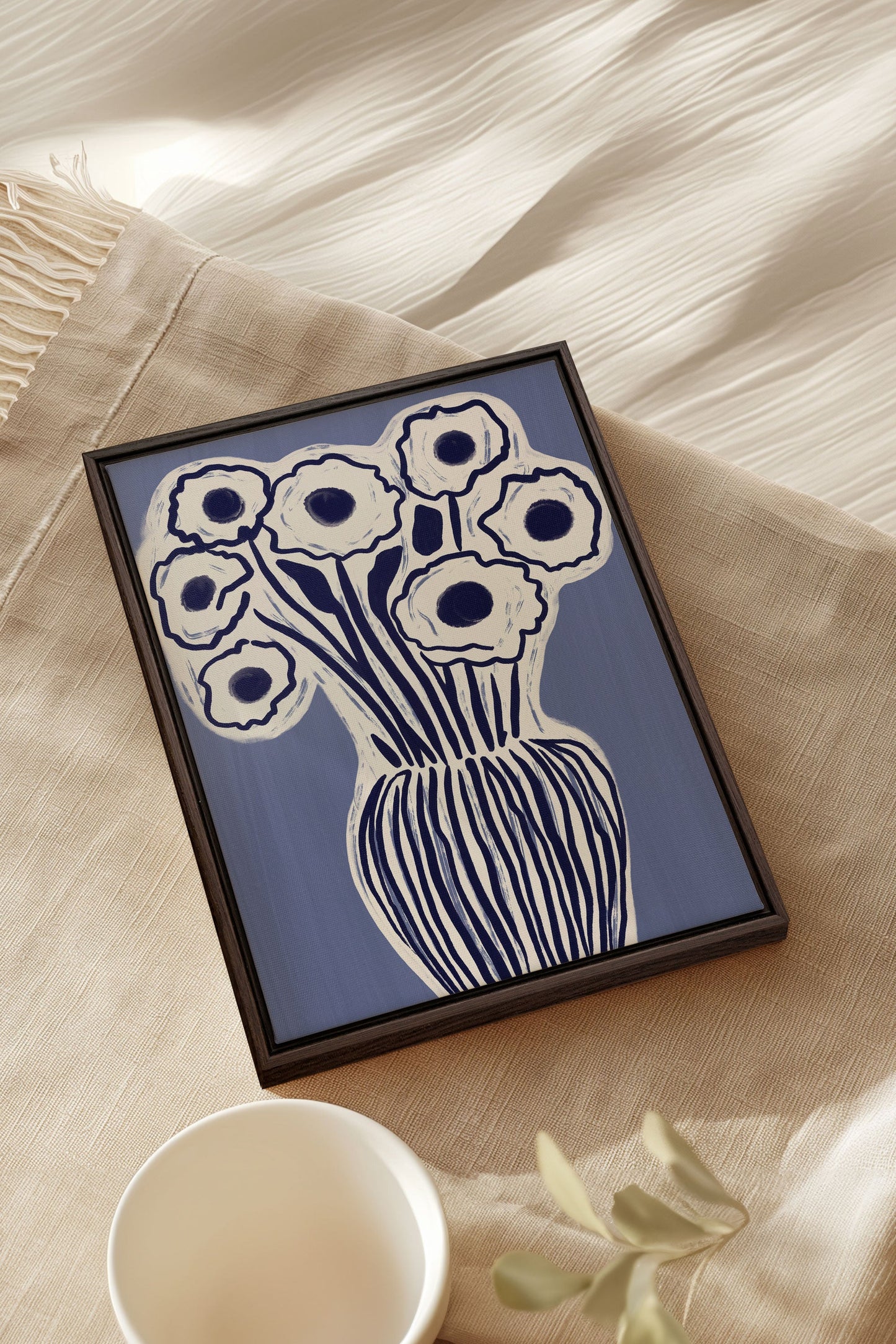 FLEURS D'ENCRE, Oeuvre sur toile étirée