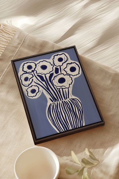FLEURS D'ENCRE, Oeuvre sur toile étirée
