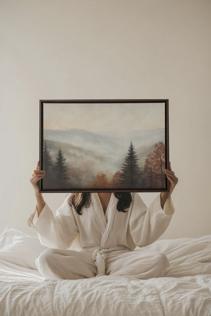MOUNTAIN MORNING, Oeuvre sur toile étirée