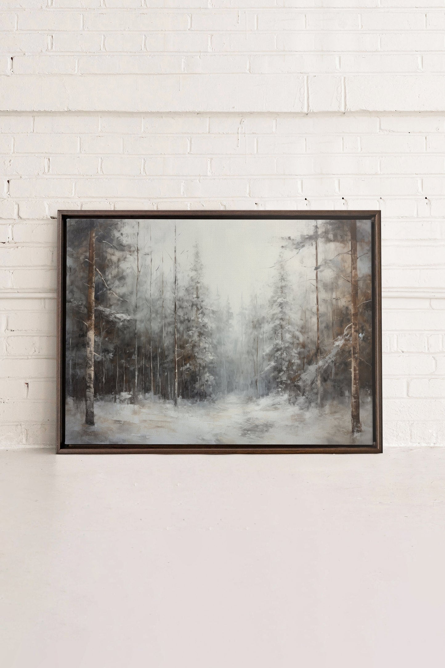 WINTER SHADOWS, Oeuvre sur toile étirée