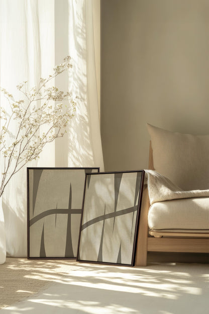 INTERTWINE DUO (2 Oeuvres sur toile étirée)