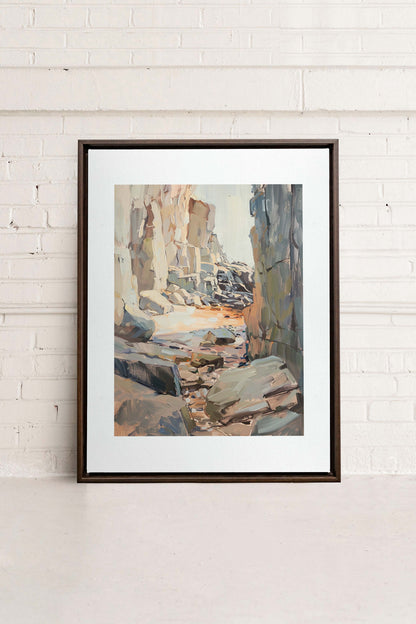 ROCKY PATHWAY, Oeuvre sur toile étirée