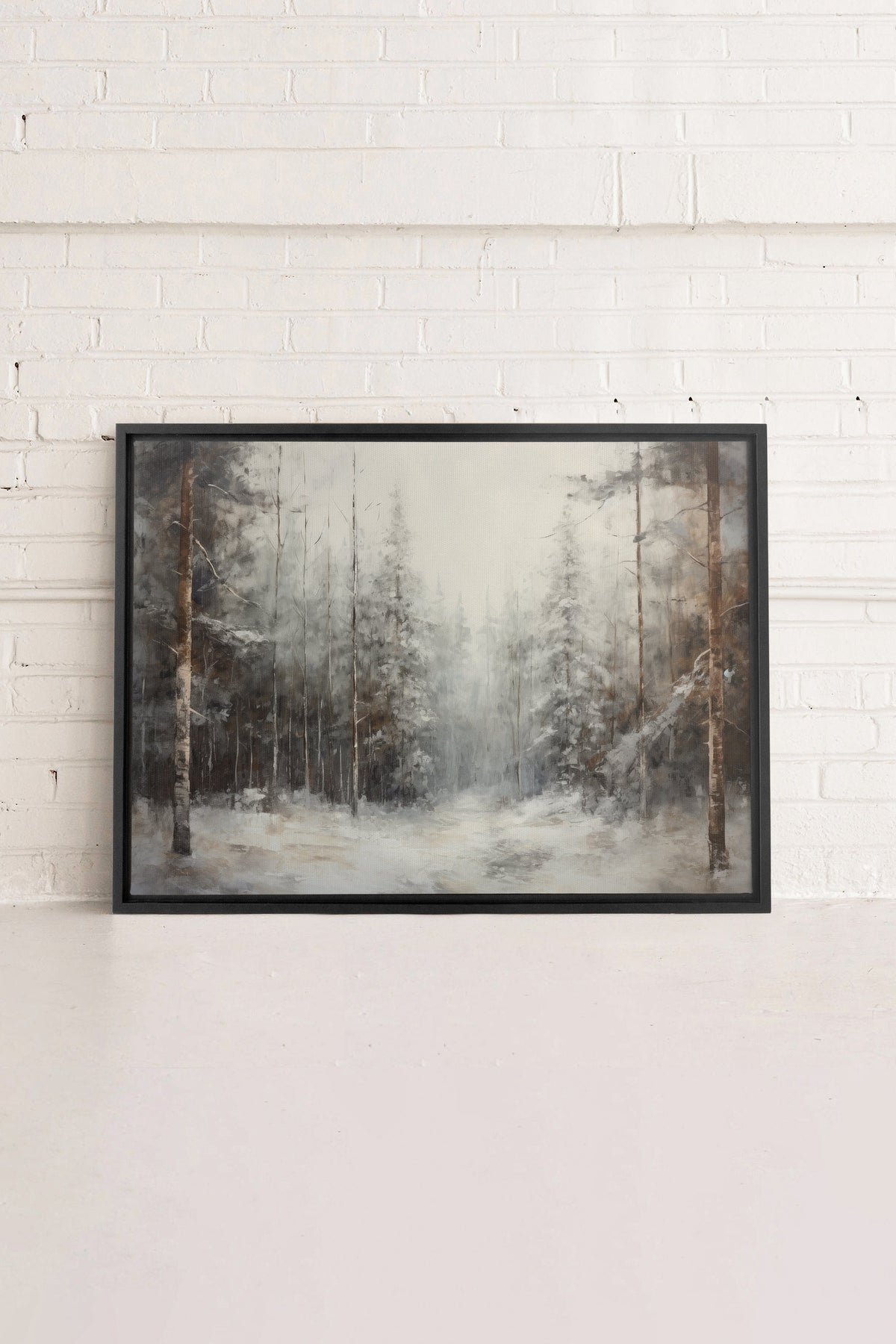WINTER SHADOWS, Oeuvre sur toile étirée