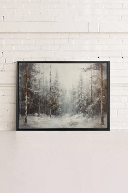 WINTER SHADOWS, Oeuvre sur toile étirée