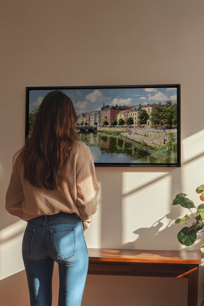 NORTHERN CALM, Oeuvre sur toile étirée