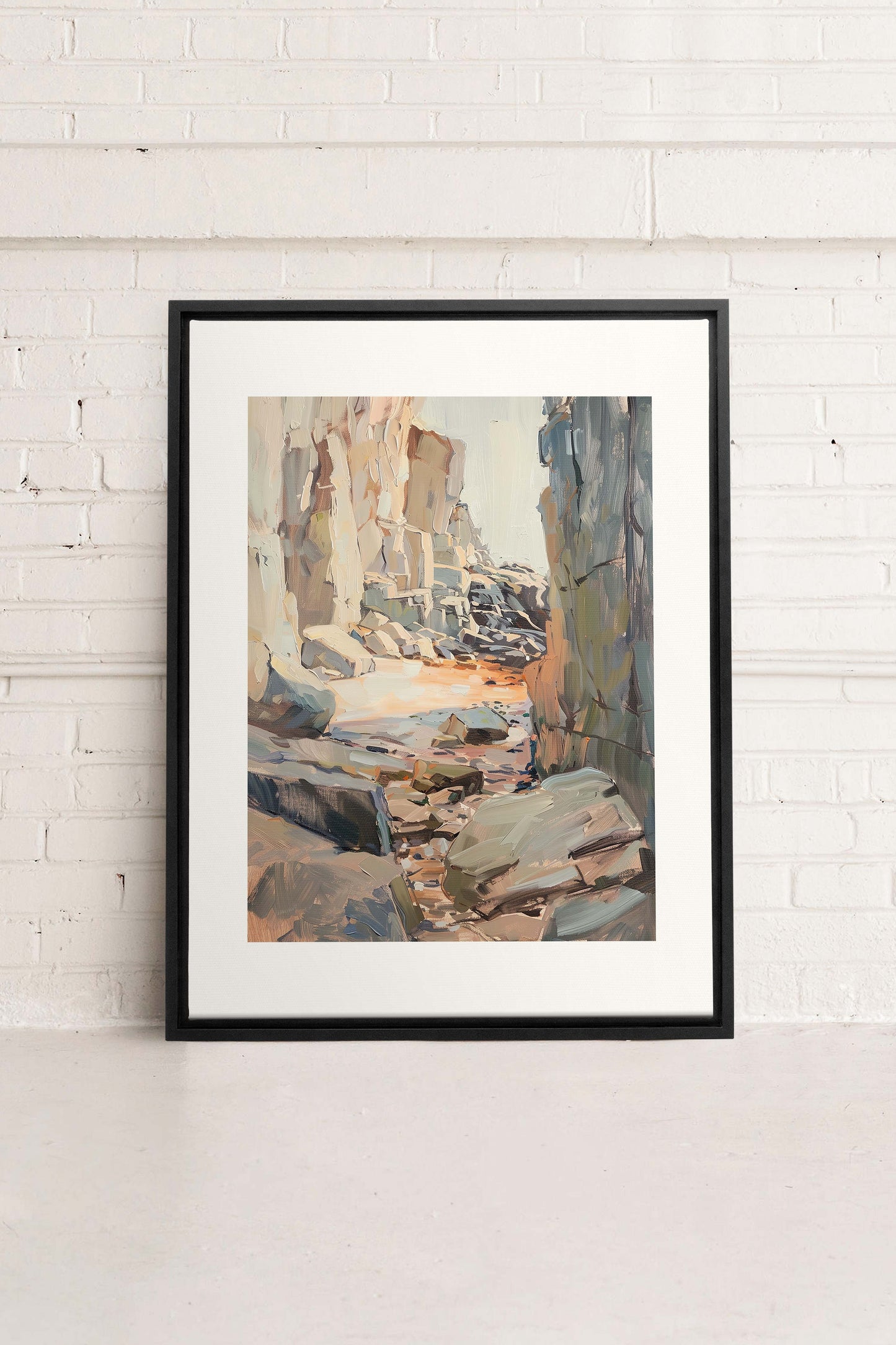 ROCKY PATHWAY, Oeuvre sur toile étirée