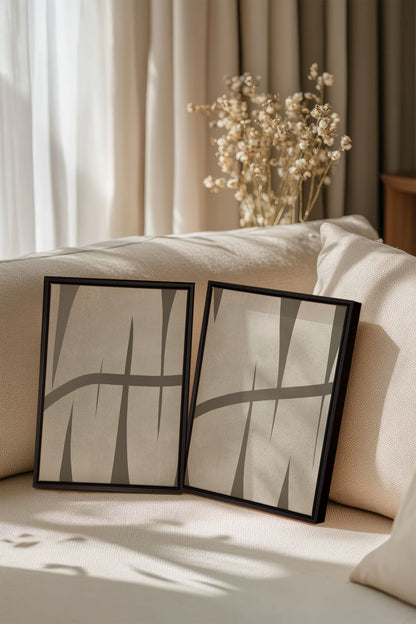 INTERTWINE DUO (2 Oeuvres sur toile étirée)