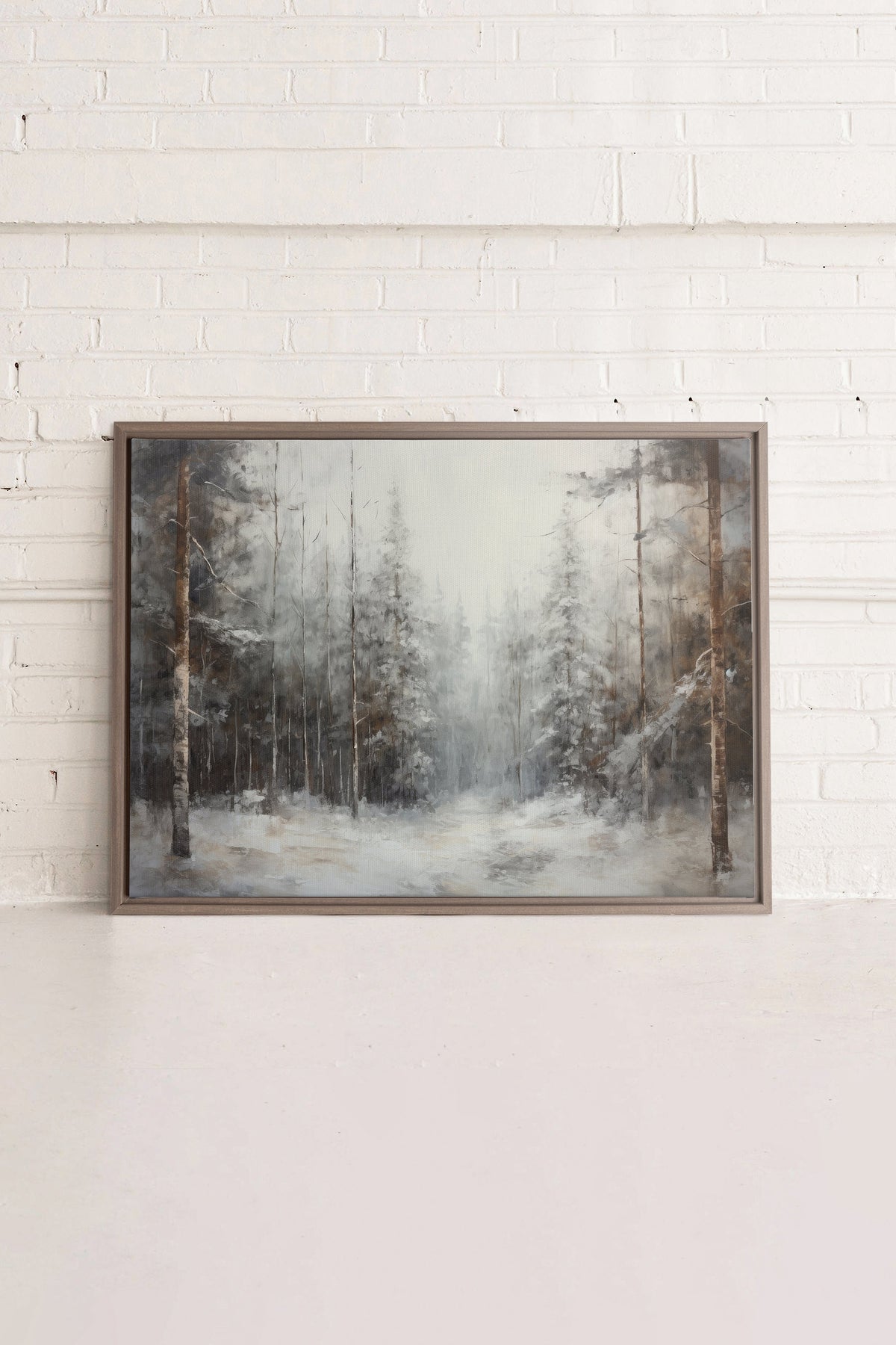 WINTER SHADOWS, Oeuvre sur toile étirée