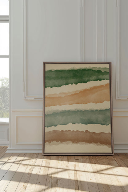 HORIZON VÉGÉTAL, Oeuvre sur toile étirée