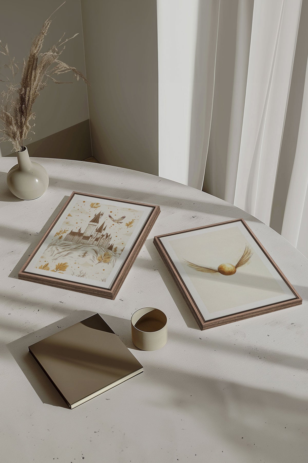 GOLDEN WINGS DUO (2 Oeuvres sur toile étirée)