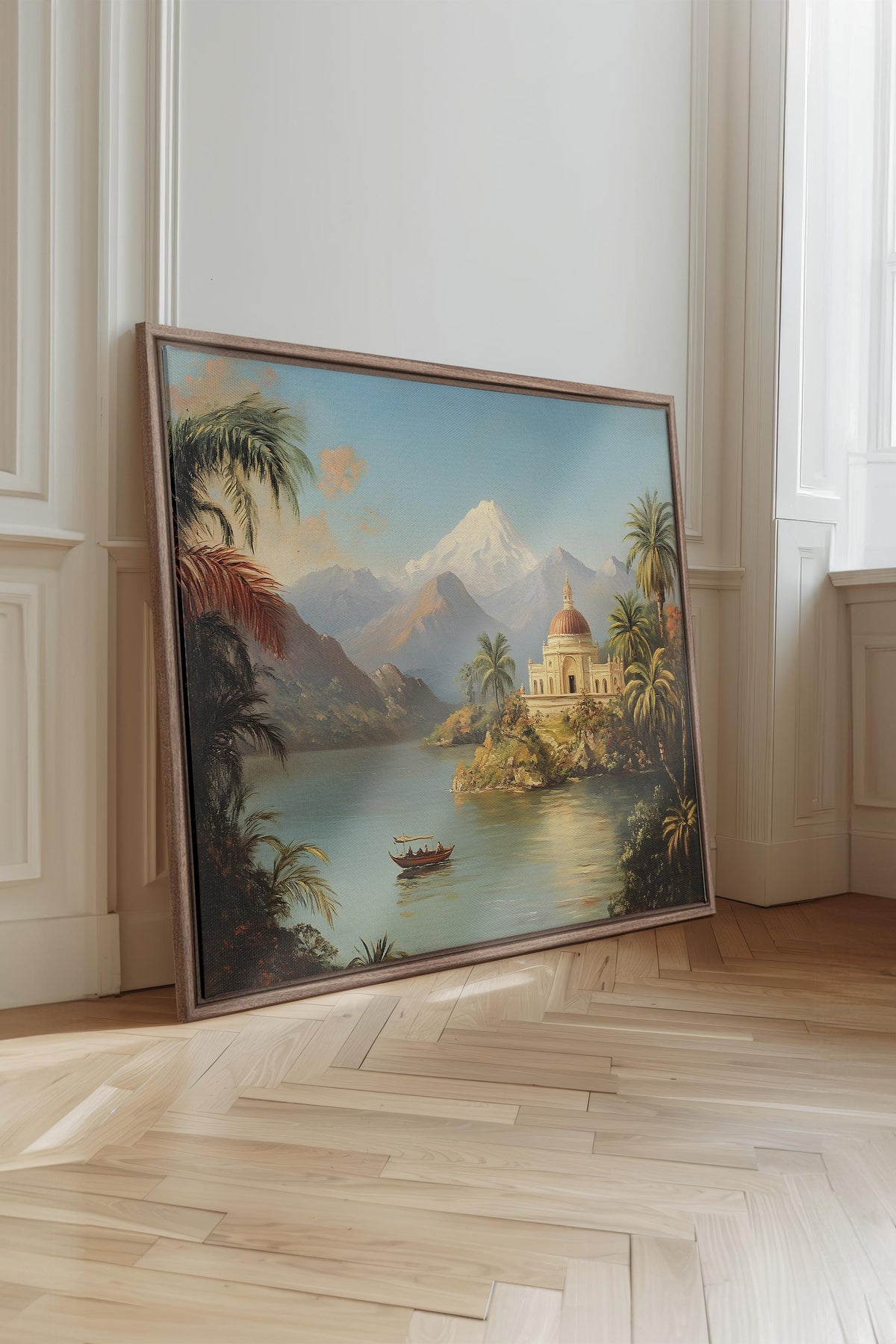 PALACE BY THE LAKE, Oeuvre sur toile étirée