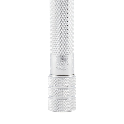Merkur 23C 3-Piece DE Safety Razor, Closed Comb, Knurled Extra Long Handle, Chrome